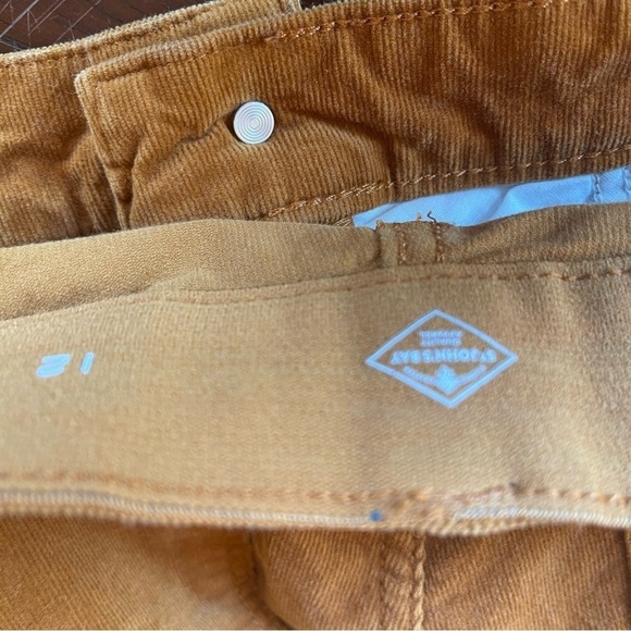 St. John Bay Corduroy Straight Leg Pants pumpkin color size 12 EUC - Picture 11 of 14
